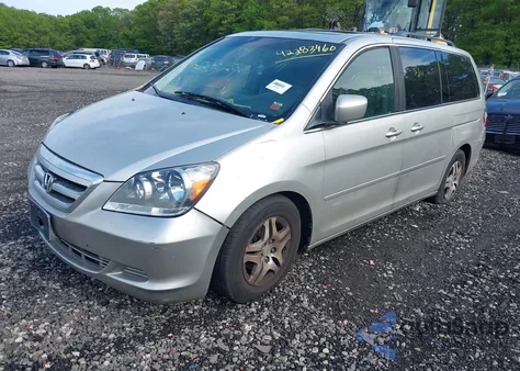 2007 Honda Odyssey Ex-L из США, поврежденный, VIN 5FNRL38657B434841